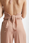 top in misto seta rosa cipria women Zanone - 5