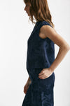 top in fantasia fiorata blu women Zanone - 2