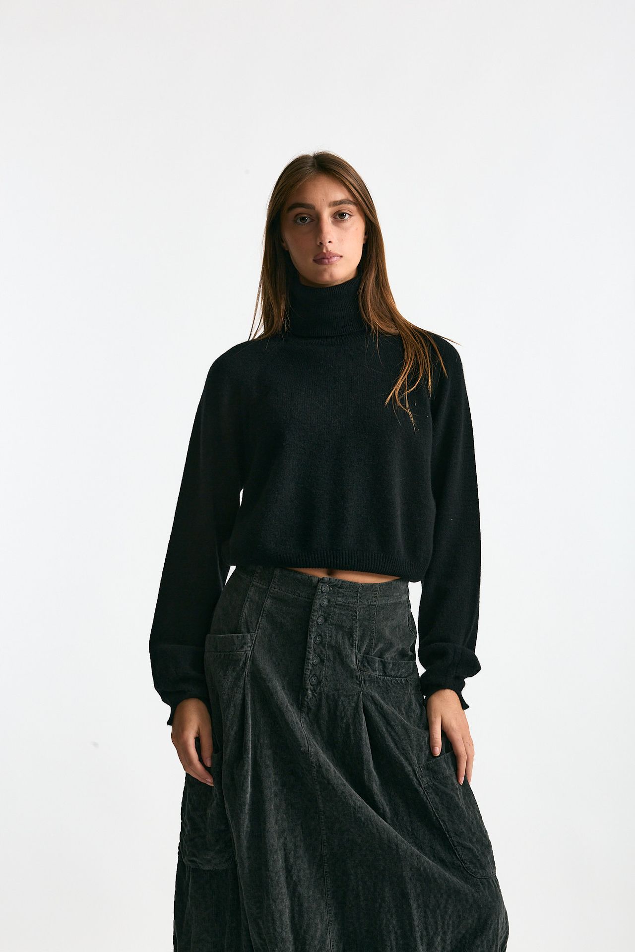 Maglia dolcevita nero women Trentatreundici - 1