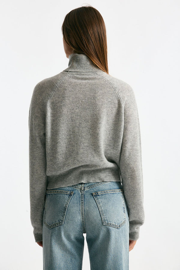 Maglia dolcevita grigio melange women Trentatreundici