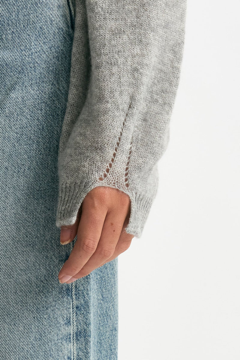 Maglia dolcevita grigio melange women Trentatreundici - 5