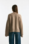 Maglia over in cashmere tortora chiaro women Trentatreundici - 3