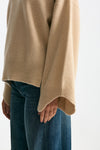 Maglia over in cashmere beige women Trentatreundici - 6