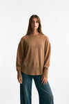 Maglia over in cashmere cammello women Trentatreundici - 1