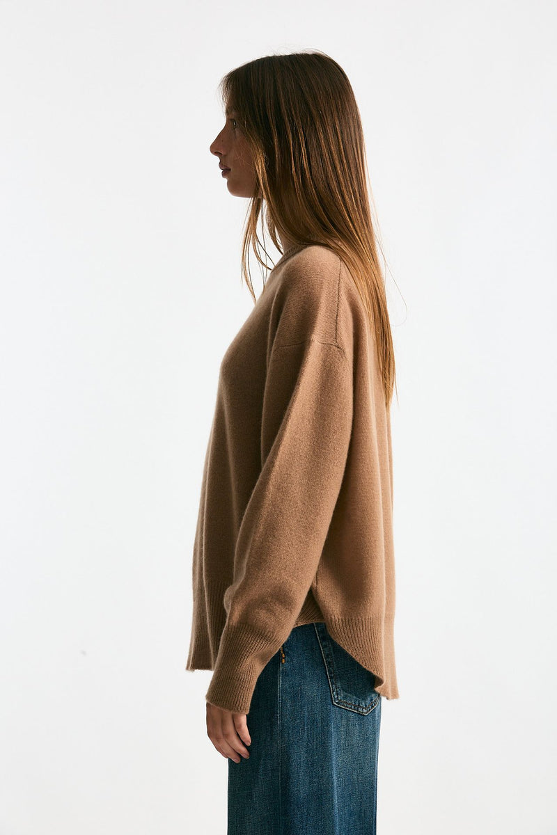 Maglia over in cashmere cammello women Trentatreundici - 2