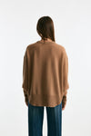 Maglia over in cashmere cammello women Trentatreundici - 3