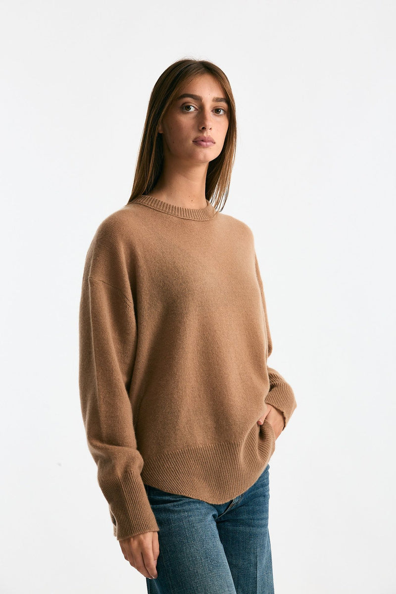 Maglia over in cashmere cammello women Trentatreundici - 4