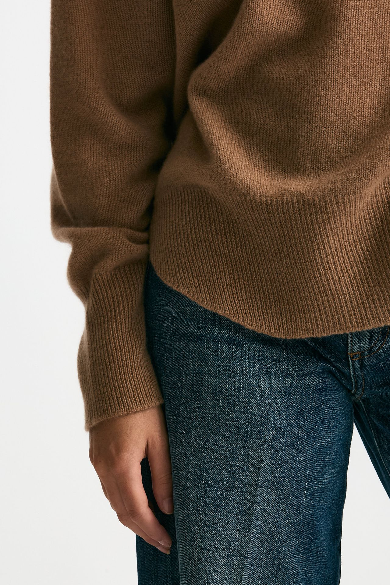 Maglia over in cashmere cammello women Trentatreundici - 6