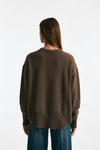 Maglia over in cashmere tortora scuro women Trentatreundici - 3