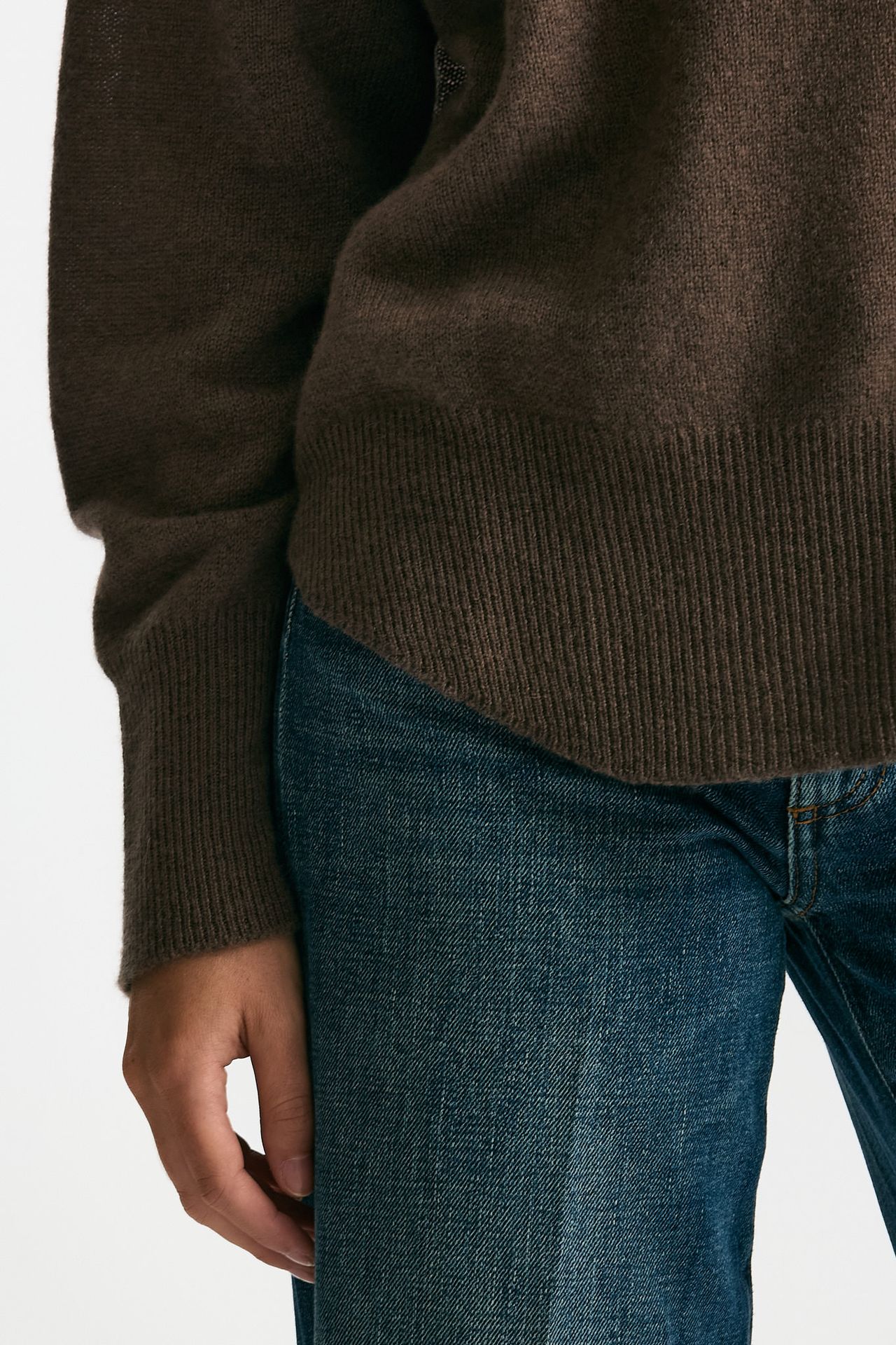 Maglia over in cashmere tortora scuro women Trentatreundici - 6