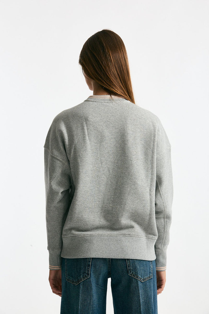 Felpa over grigio dettagli rosa women Autry - 3