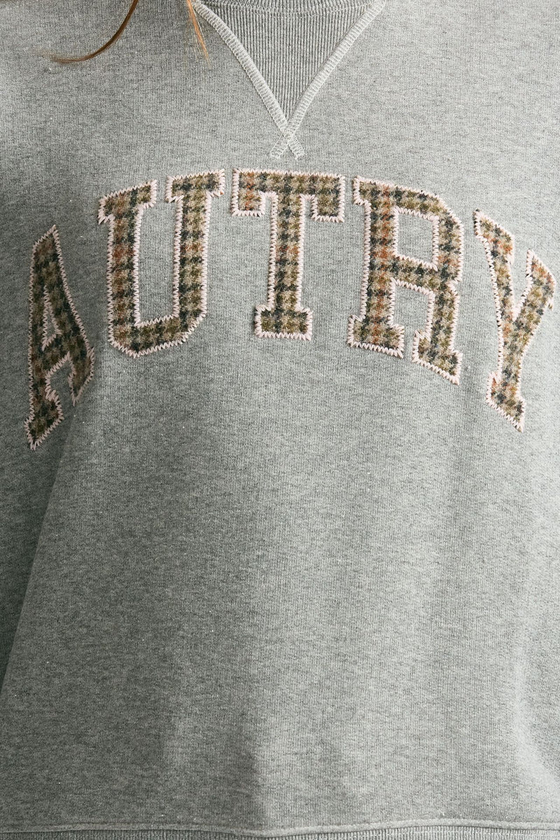 Felpa over grigio dettagli rosa women Autry - 5