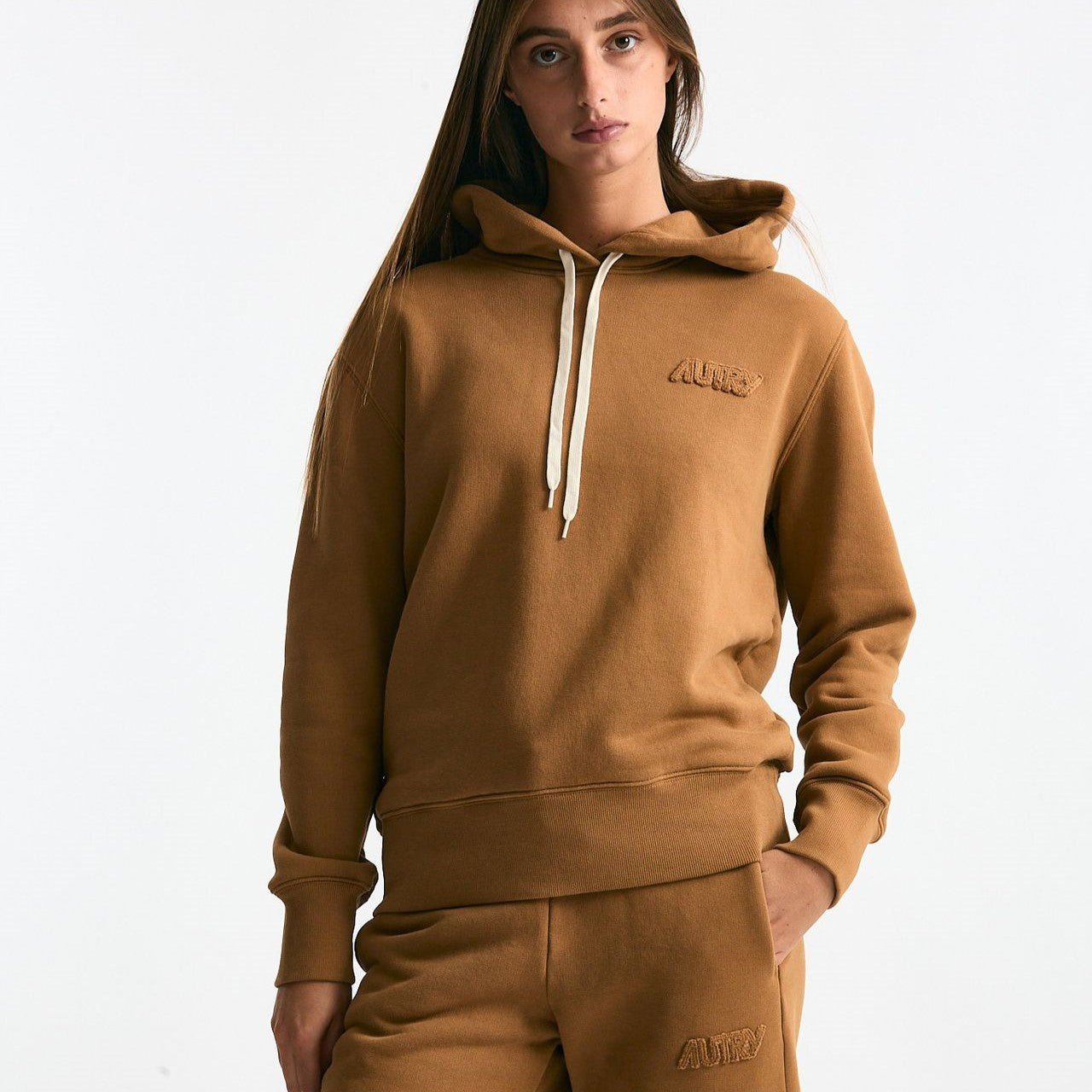 Felpa con cappuccio cammello women Autry - 7