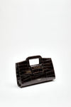 Pochette SQUARE in pelle cocco testa di moro women Avenue 67 - 2