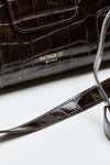 Pochette SQUARE in pelle cocco testa di moro women Avenue 67 - 5