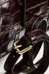 Pochette SQUARE in pelle stampa cocco bordeaux women Avenue 67 - 6