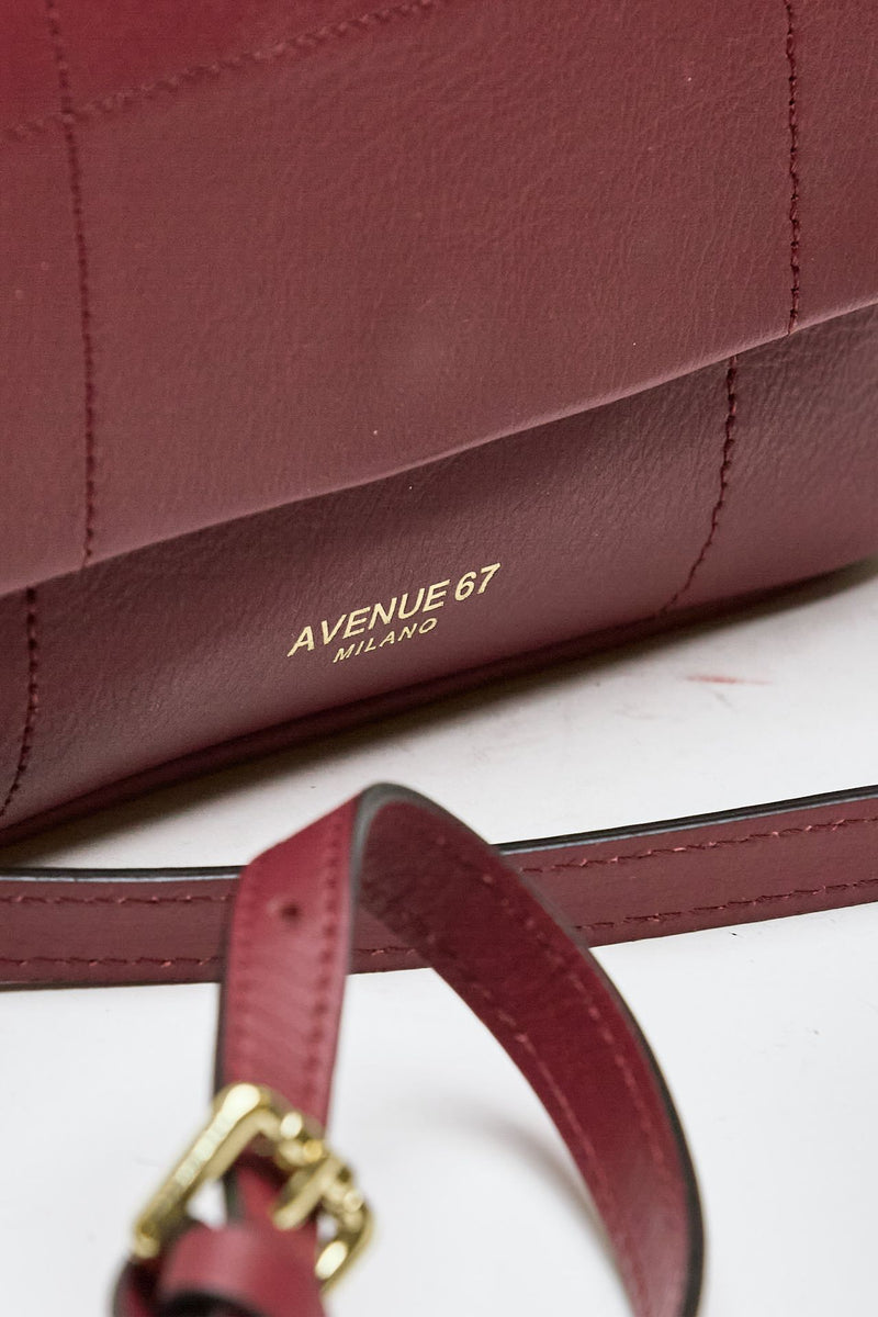 Borsa SMOOTH in pelle bordeaux women Avenue 67 - 6