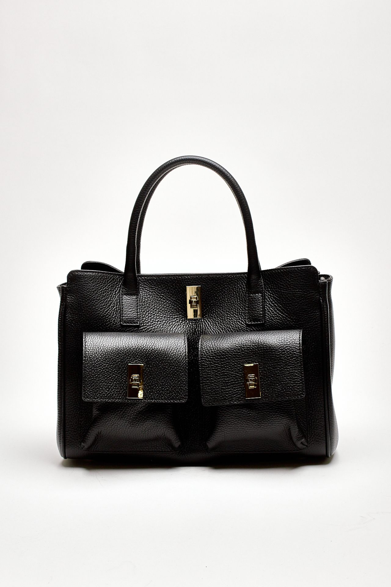 Borsa morbida SOLEDAD in pelle dollaro nero women Avenue 67 - 1