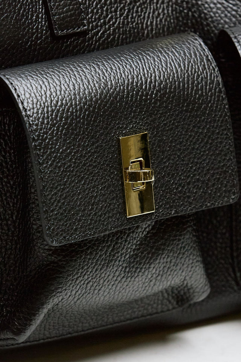 Borsa morbida SOLEDAD in pelle dollaro nero women Avenue 67 - 5