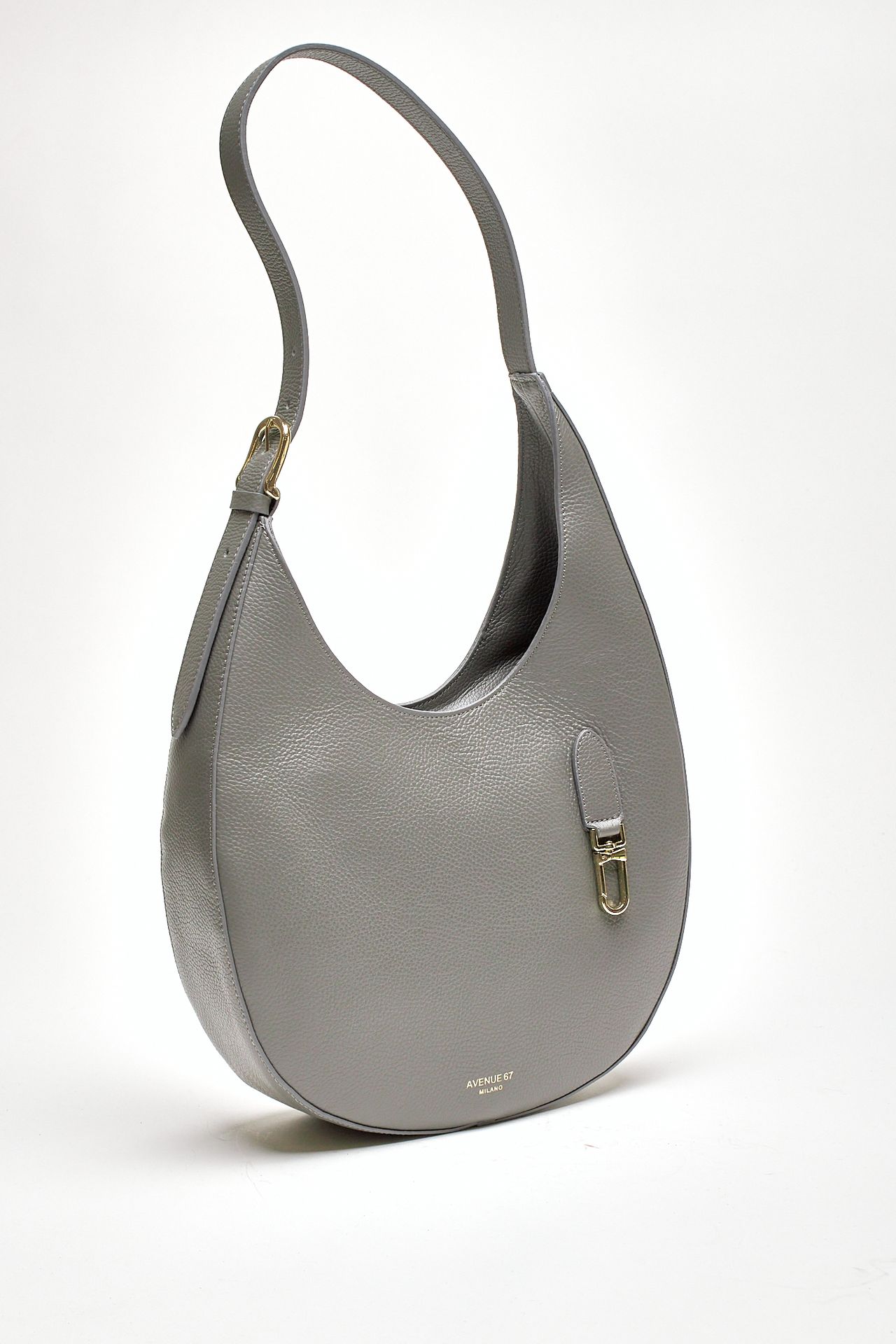 Borsa hobo HOOP in pelle grigio women Avenue 67 - 2