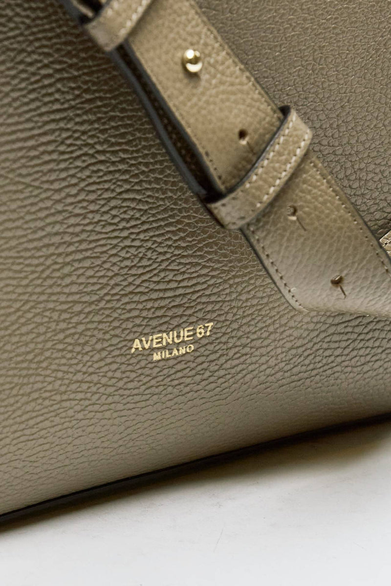 Borsa morbida ESSENTIAL in pelle fango women Avenue 67 - 4