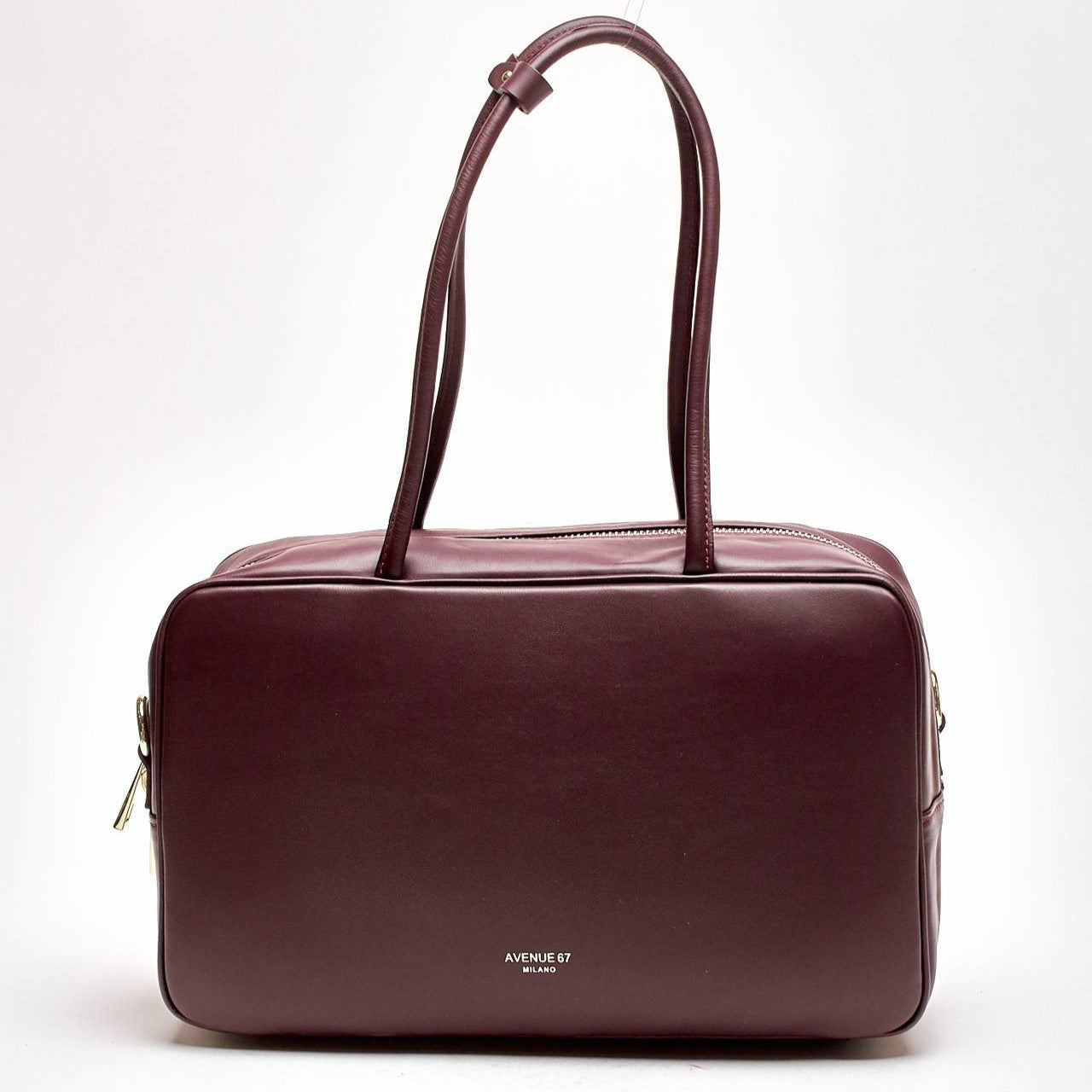 Bauletto semirigido TRUNKY  in pelle bordeaux women Avenue 67 - 9