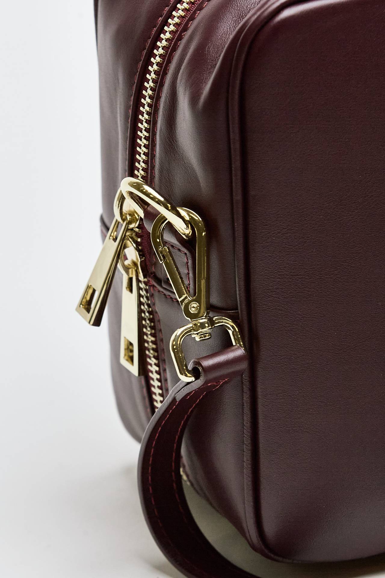 Bauletto semirigido TRUNKY  in pelle bordeaux women Avenue 67 - 5