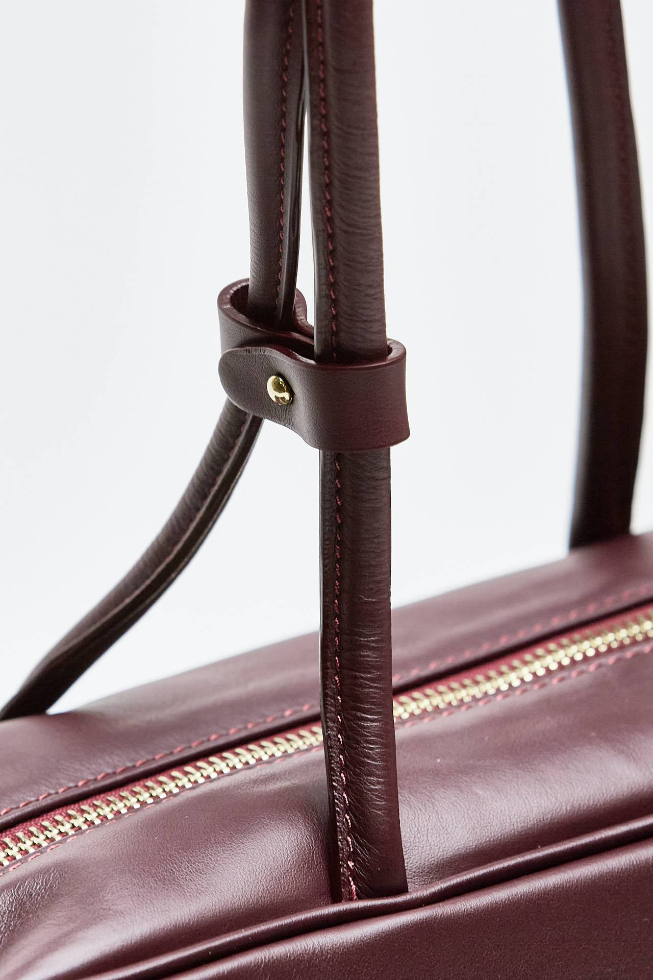 Bauletto semirigido TRUNKY  in pelle bordeaux women Avenue 67 - 6