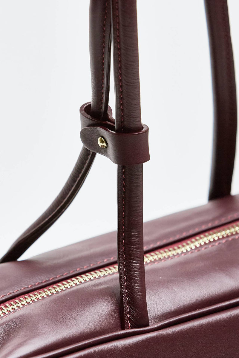 Bauletto semirigido TRUNKY  in pelle bordeaux women Avenue 67 - 6