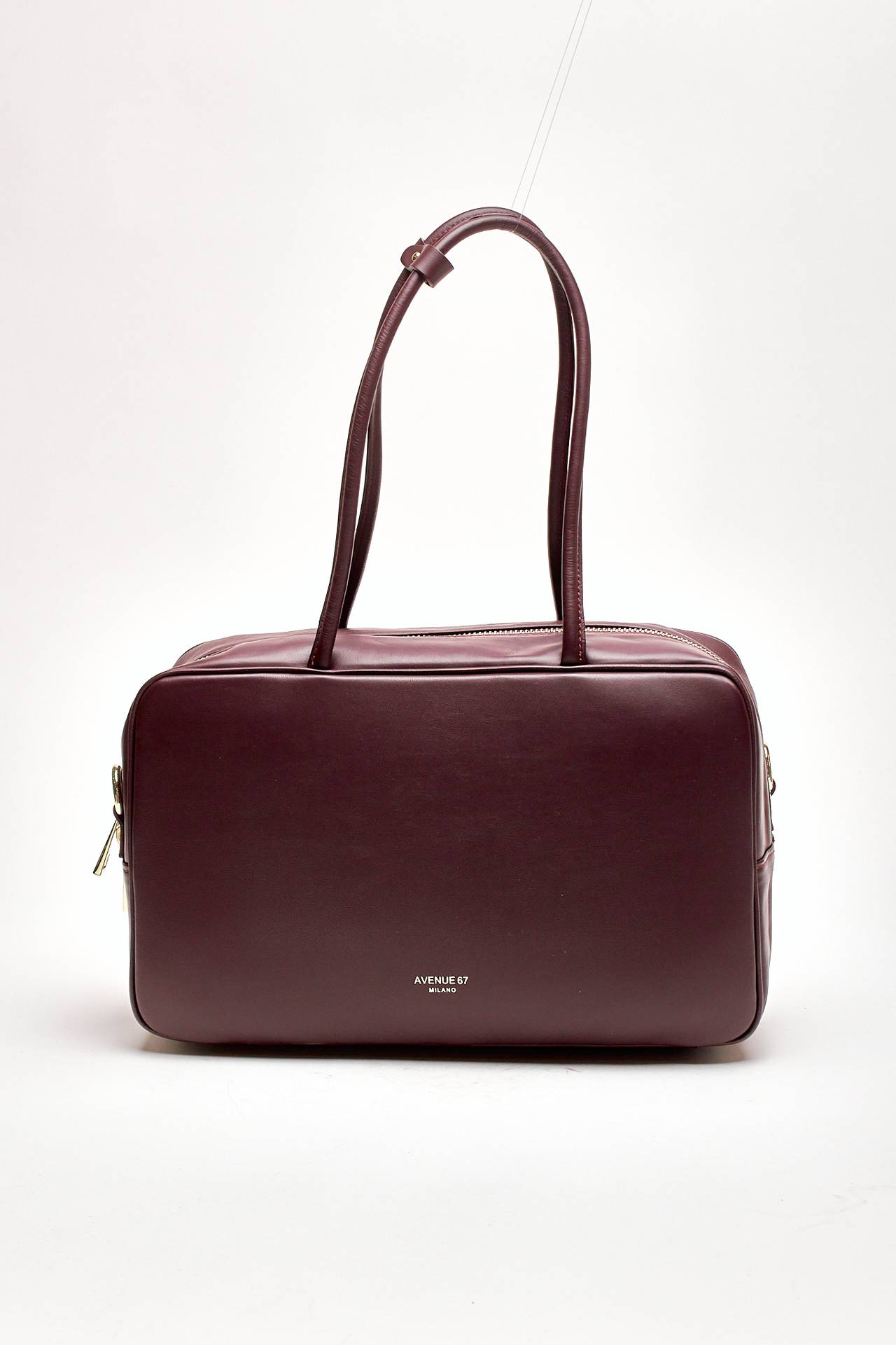 Bauletto semirigido TRUNKY  in pelle bordeaux women Avenue 67 - 1