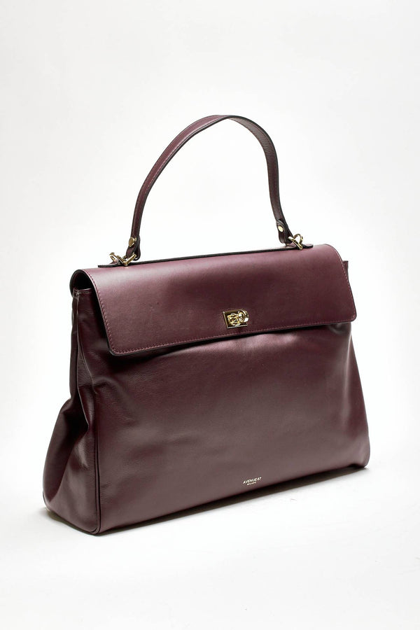 Borsa grande morbida FULL LEATHER bordeaux women Avenue 67