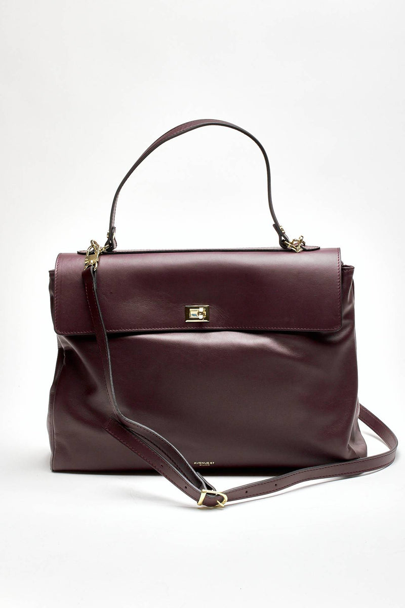 Borsa grande morbida FULL LEATHER bordeaux women Avenue 67 - 4