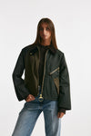 giubbino cerato arlene wax jacket verde/militare women Barbour - 1