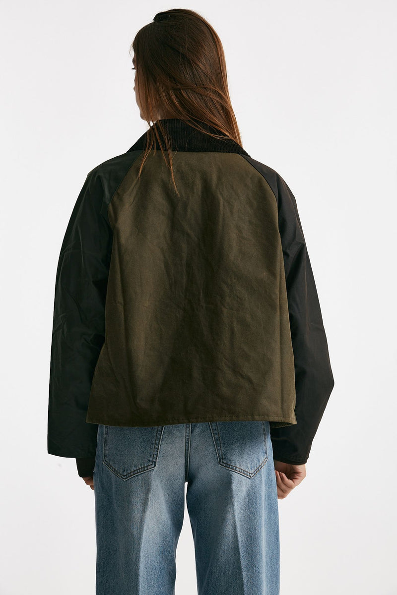 giubbino cerato arlene wax jacket verde/militare women Barbour - 3