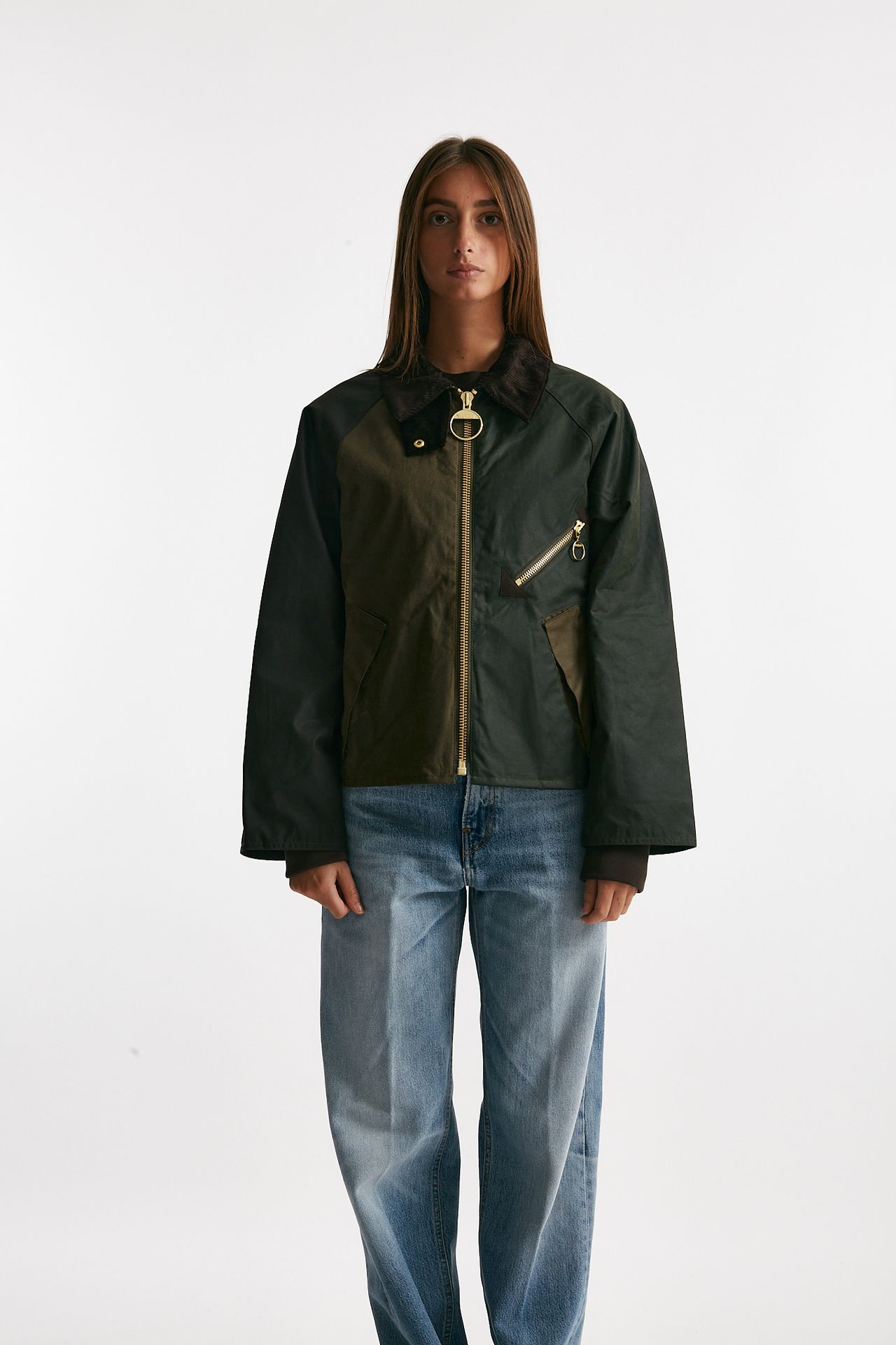 giubbino cerato arlene wax jacket verde/militare women Barbour - 4