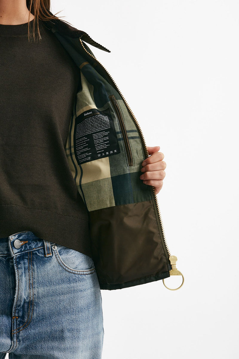 giubbino cerato arlene wax jacket verde/militare women Barbour - 8