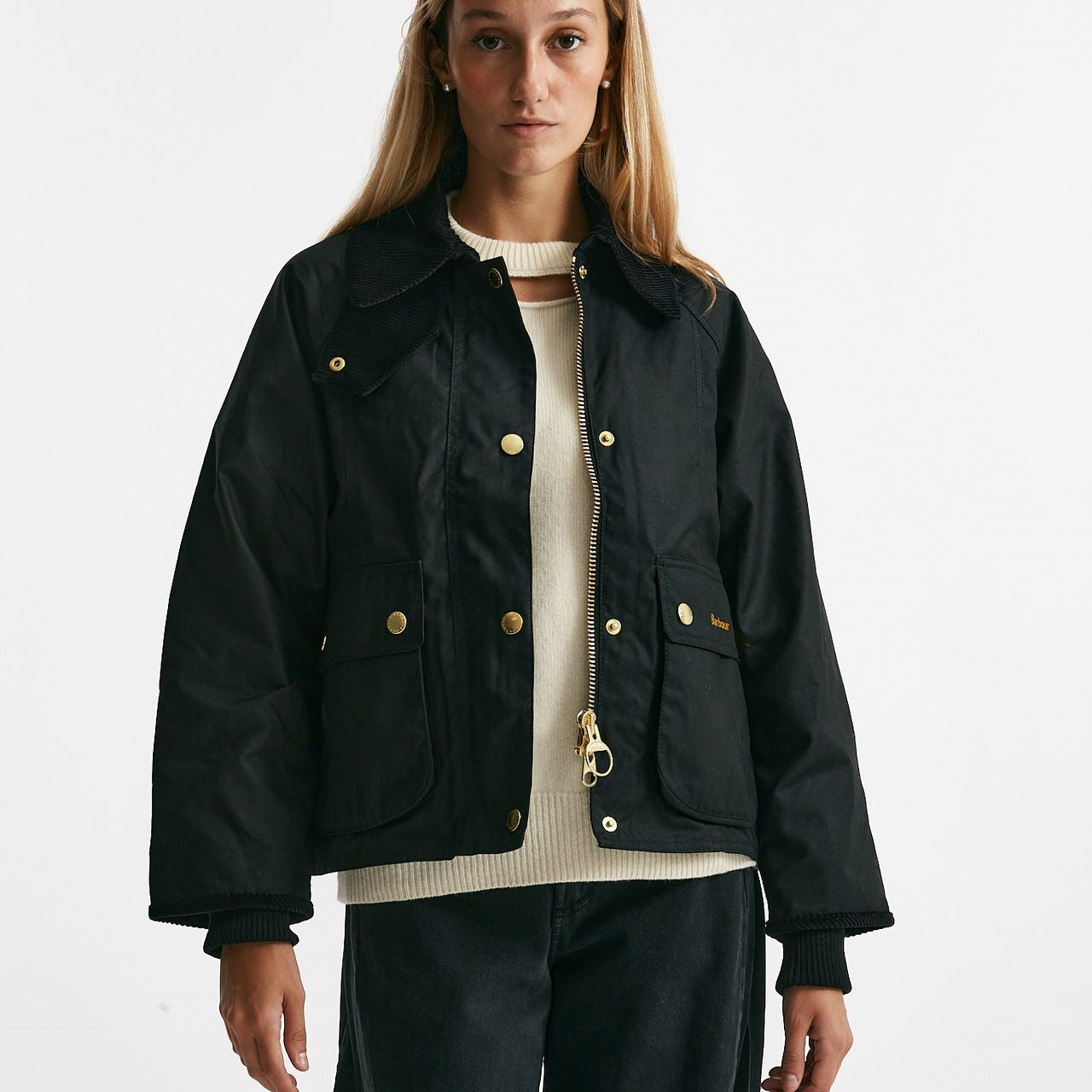 giubbino cerato beadnell cropped nero women Barbour - 9