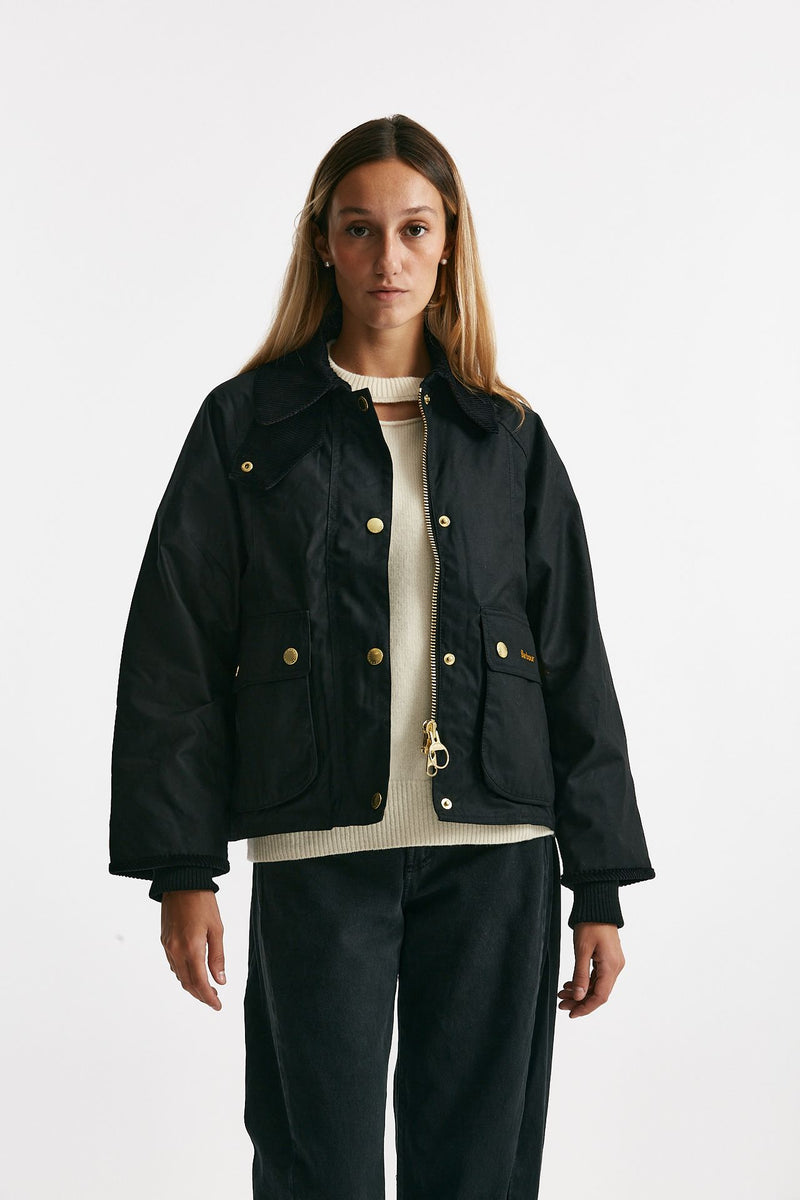 giubbino cerato beadnell cropped nero women Barbour - 1