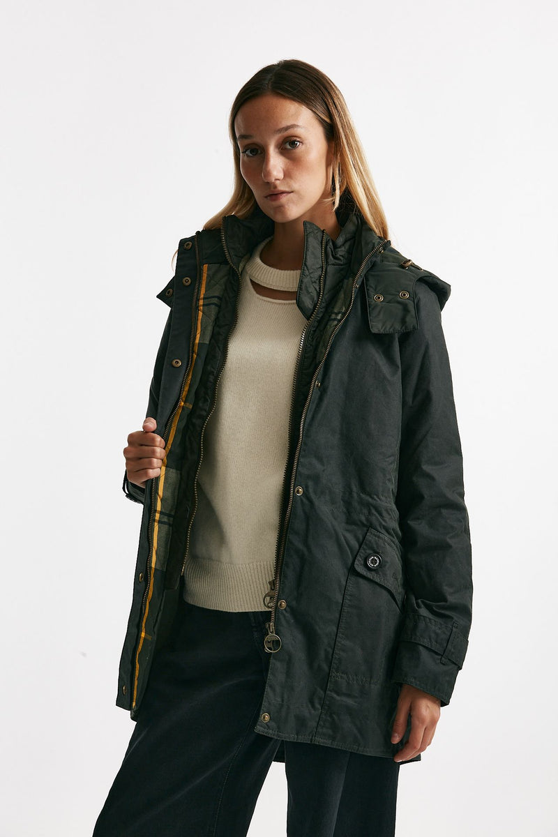 giaccone lungo cerato evette wax women Barbour - 2