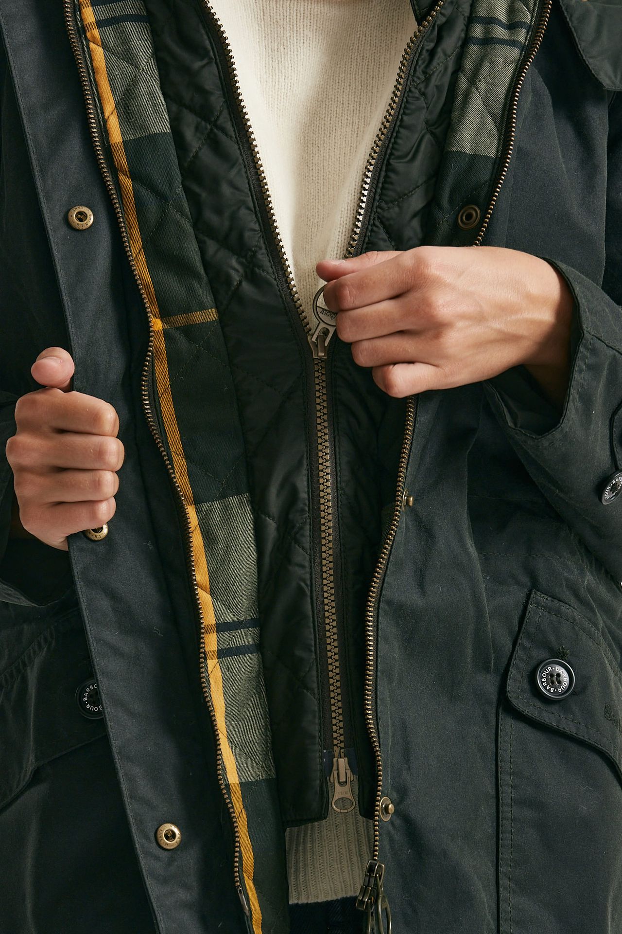 Giubbino parka cerato cannich wax women Barbour - 4