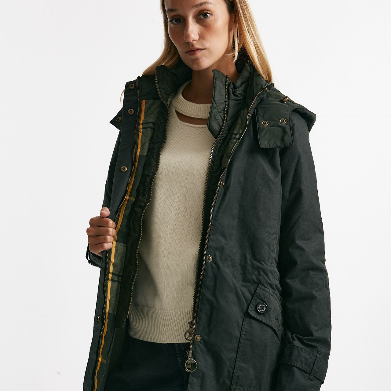 Giubbino parka cerato cannich wax women Barbour - 9