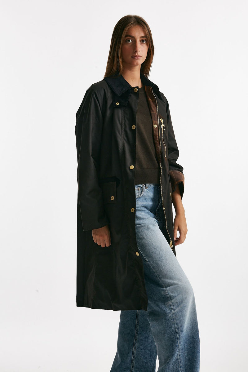 giubbino parka cerato cannich wax women Barbour - 3