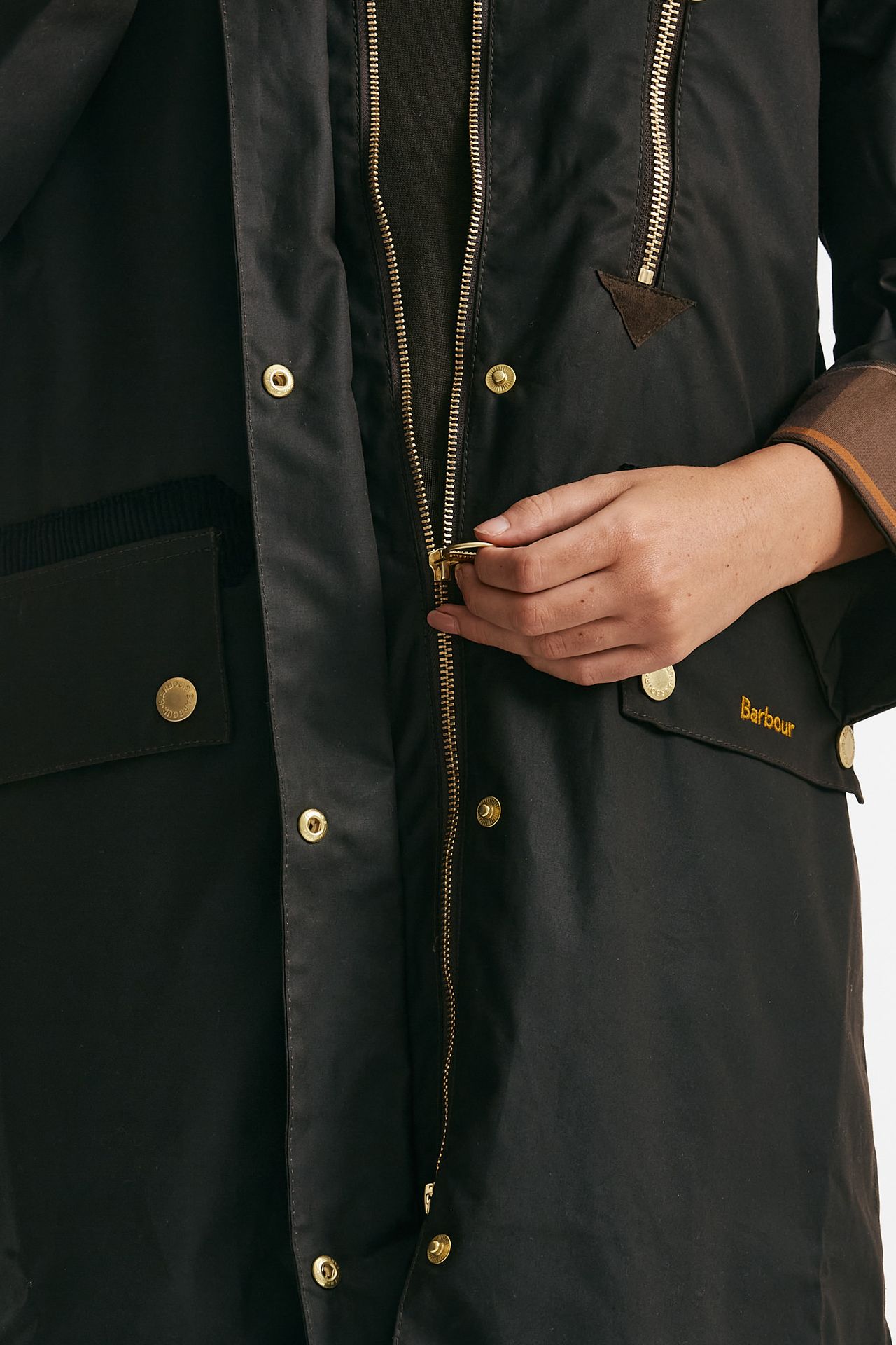 giubbino parka cerato cannich wax women Barbour - 4