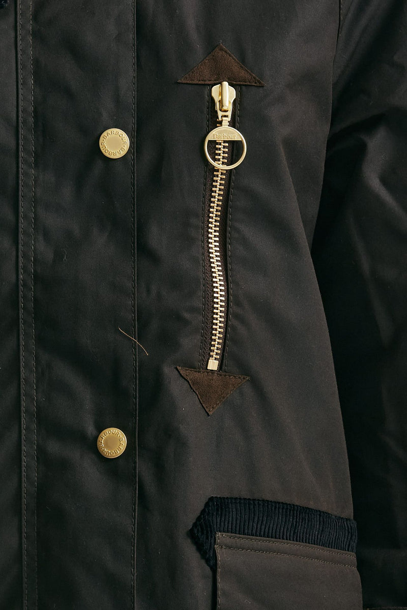 giubbino parka cerato cannich wax women Barbour - 5