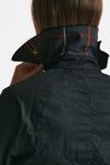giubbino in cotone cerato beadnell modern wax nero women Barbour - 5