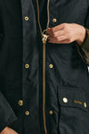 giubbino in cotone cerato beadnell modern wax nero women Barbour - 7