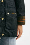 giubbino in cotone cerato beadnell modern wax nero women Barbour - 8