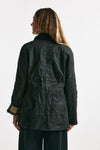 giubbino in cotone cerato beadnell wax verde women Barbour - 3