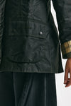 giubbino in cotone cerato beadnell wax verde women Barbour - 7