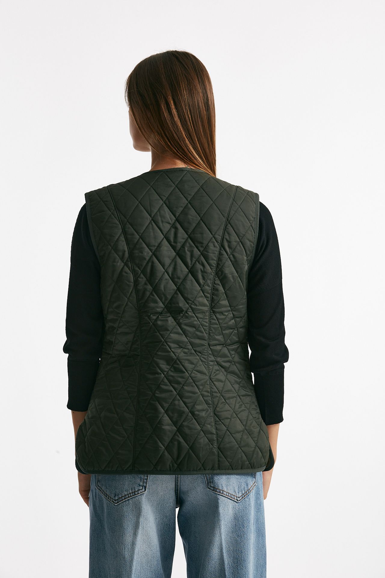 gilet trapuntato flece betty verde women Barbour - 4